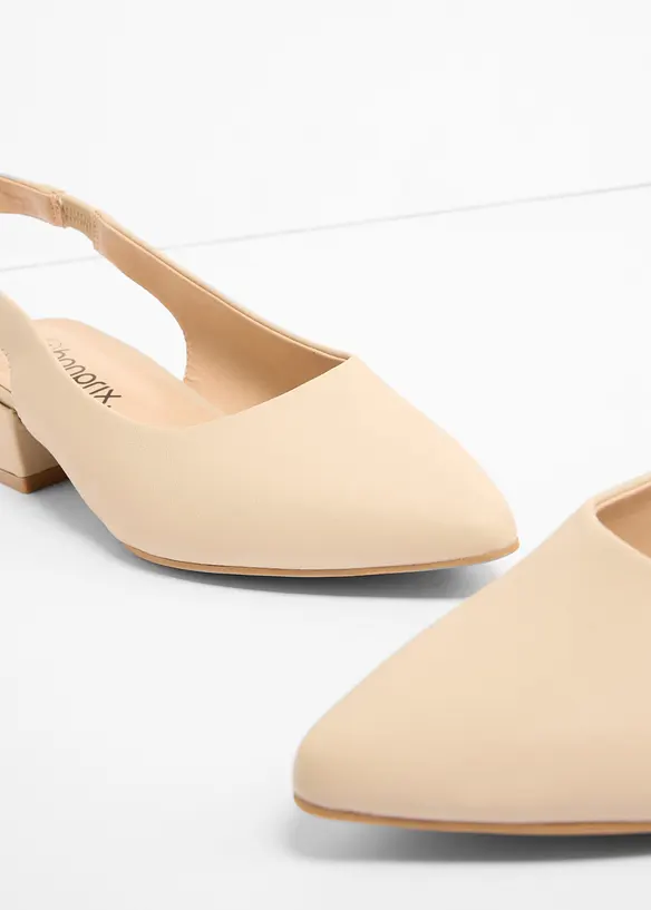 Slingbacks med flat h&aelig;l, bonprix