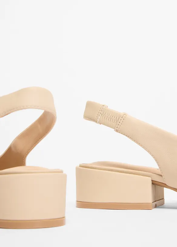 Slingbacks med flat h&aelig;l, bonprix