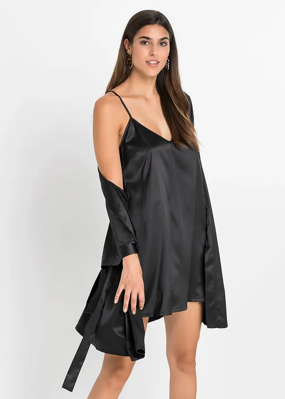 Morgenk&aring;pe-sett (Kimono + neglisj&eacute;, 2-delt sett), bonprix