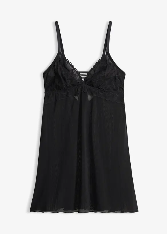 Neglisj&eacute; uten spiler med hjerteblonder, bonprix