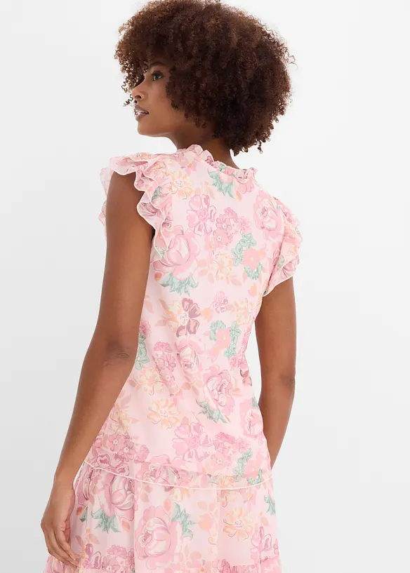 Trikotbluse i myk mesh, bonprix