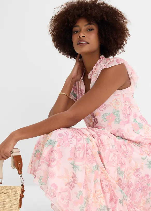 Trikotbluse i myk mesh, bonprix