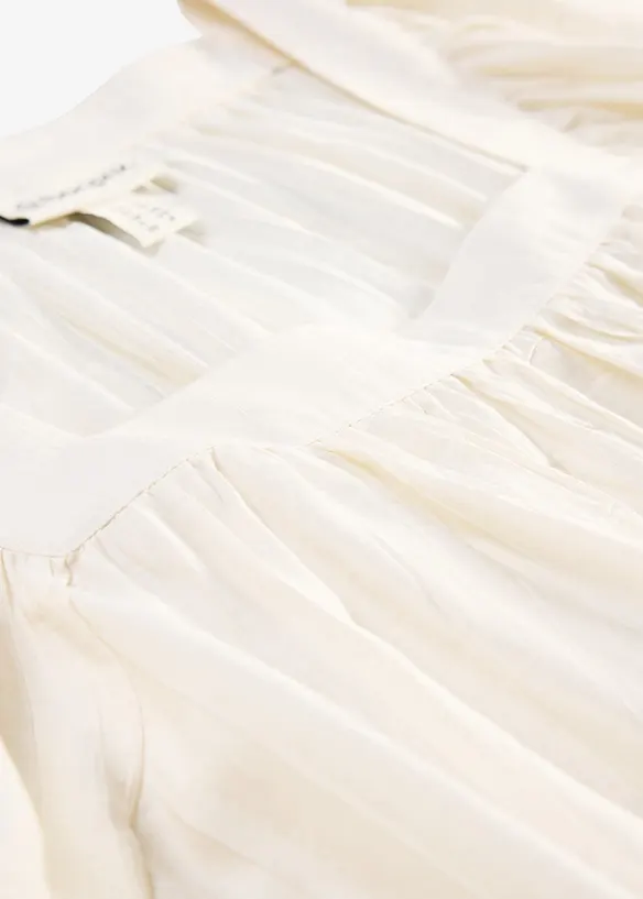 Crinkle bluse i strukturmateriale, bonprix