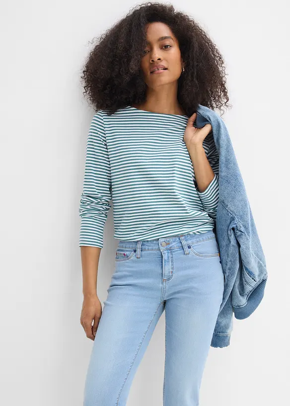 Straight-jeans Mid Waist, Stretch, bonprix