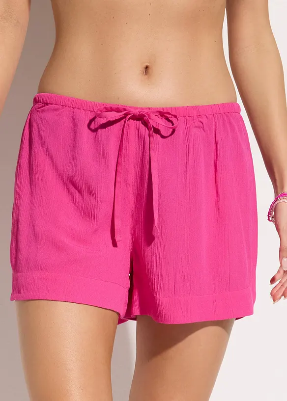 Strandshorts i krinklet materiale, bonprix