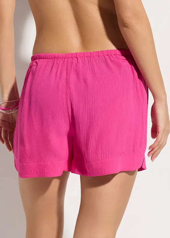 Strandshorts i krinklet materiale, bonprix