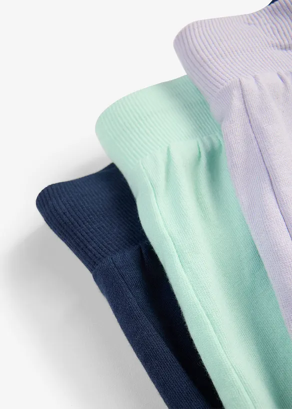 Jerseyshorts i 100% &oslash;kologisk bomull (3-pack), bonprix