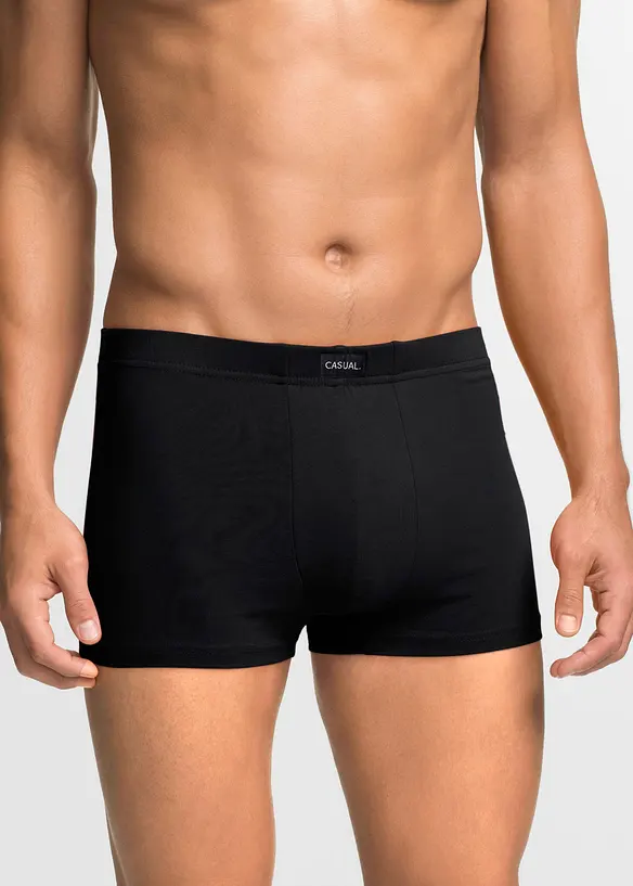 Boksershorts med bomull i ettersittende modell (3-pack), bonprix