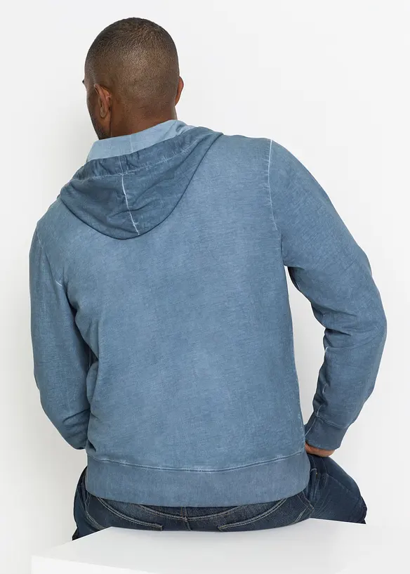 Hettejakke i vasket look, bonprix