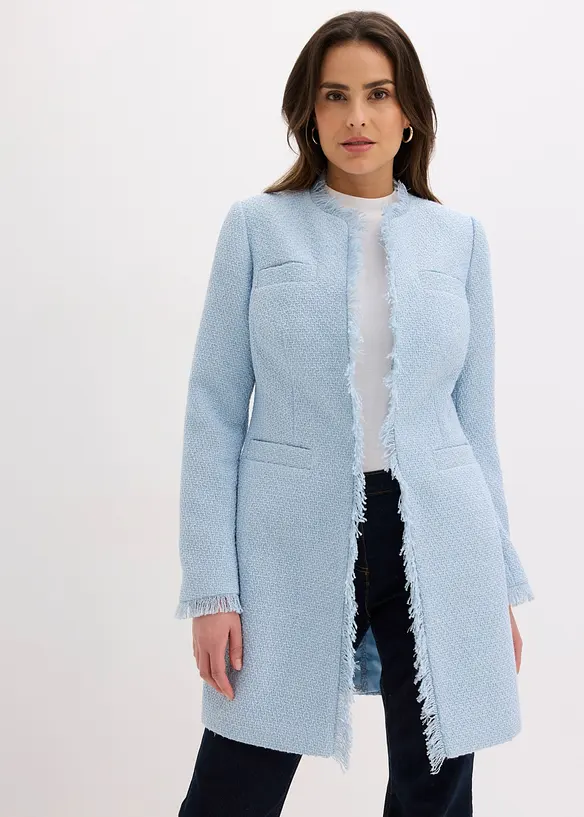 Lang boucl&eacute;blazer, bonprix
