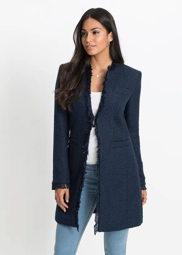 Lang boucl&eacute;blazer, bonprix