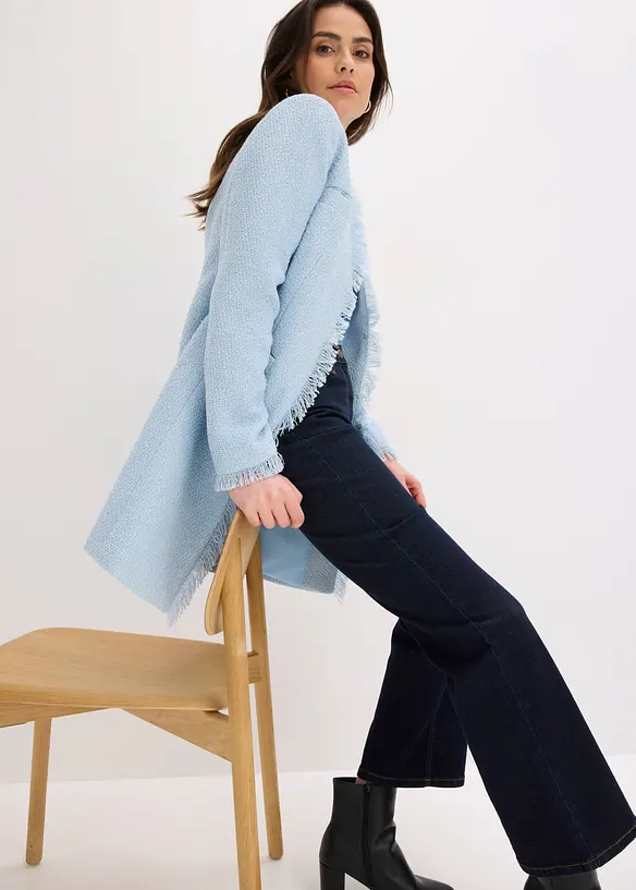 Lang boucl&eacute;blazer, bonprix
