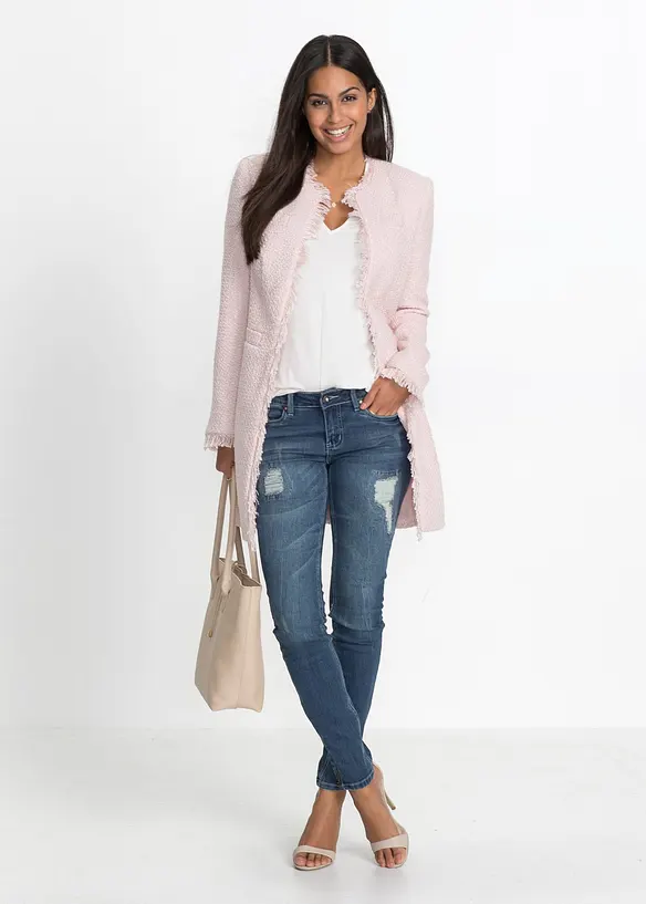 Lang boucl&eacute;blazer, bonprix