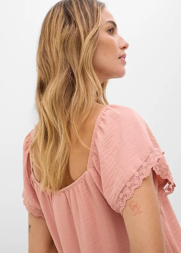 Bluse i lett krepp, bonprix