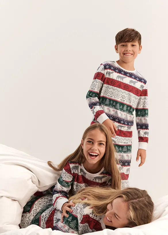 Pyjamas i myk bomull, leveres med gavepose, bonprix