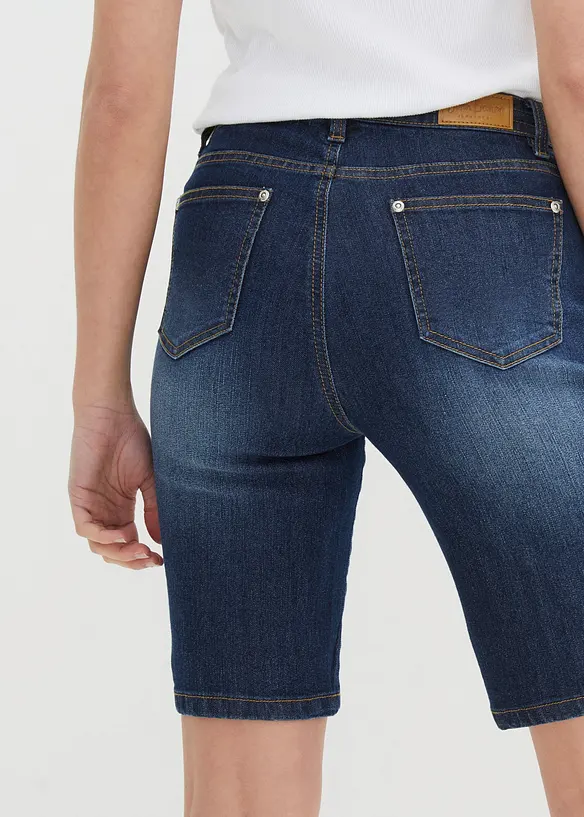 Jeans-bermuda Slim Fit Mid Waist, bonprix