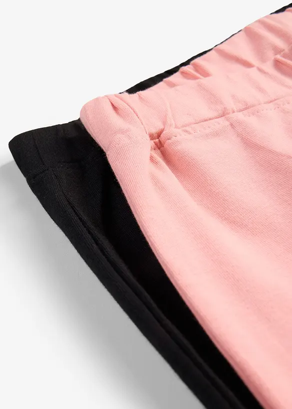 Sykkelshorts med &oslash;kologisk bomull (2-pack), bonprix