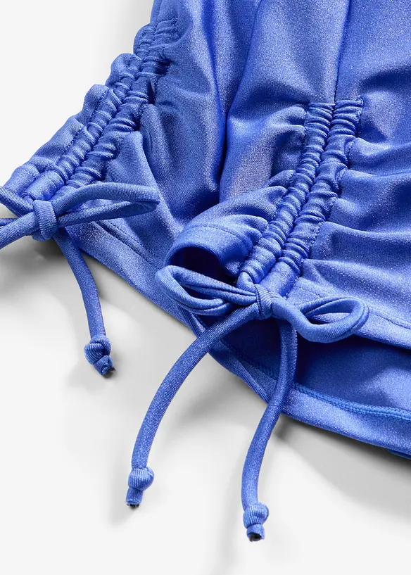 Badeshorts med innvendig truse av materiale med glans, bonprix