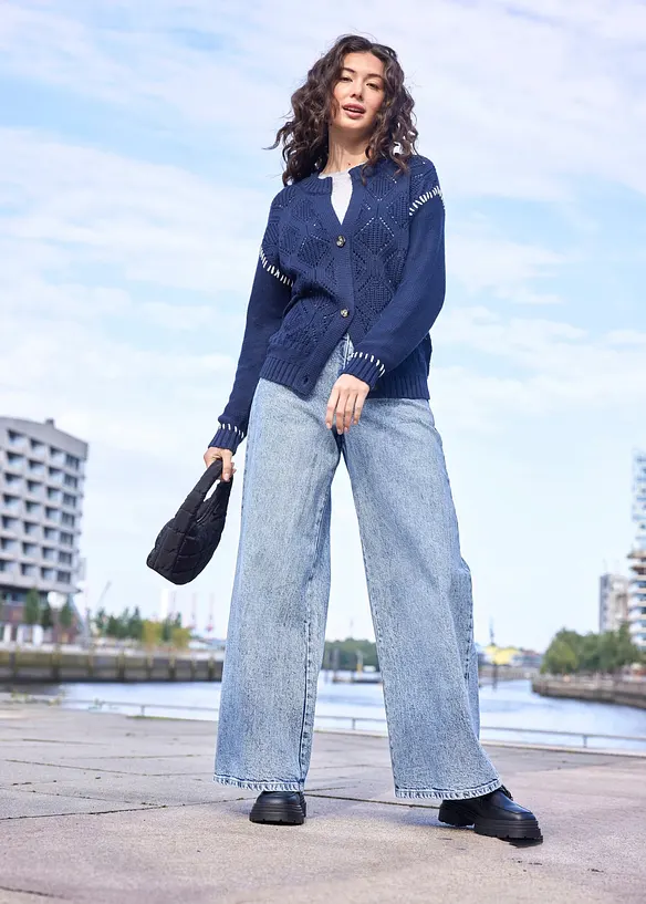 Wide Leg-jeans, High Waist, bonprix