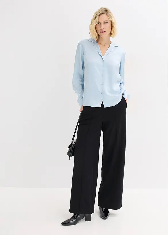 Bluse av fin sateng, bonprix
