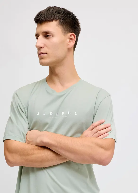 T-skjorte fra JJ REBEL av 100% bomull, Loose Fit, JJ REBEL