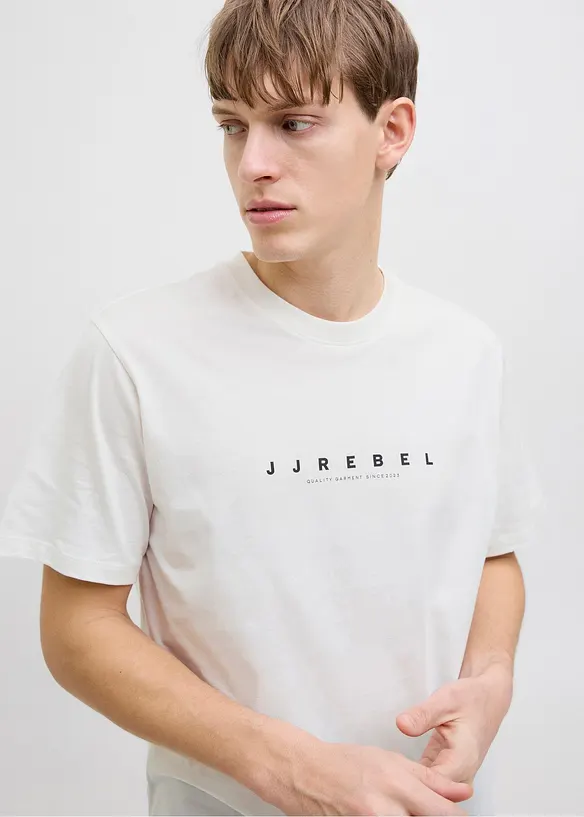 T-skjorte fra JJ REBEL av 100% bomull, Loose Fit, JJ REBEL