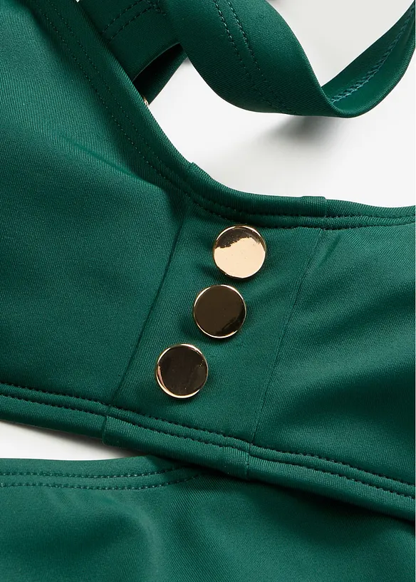 Bustier-bikini med knappepynt, bonprix