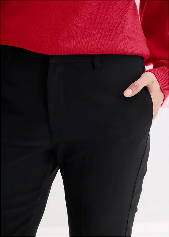 Feminin bukse med buksepress, bonprix
