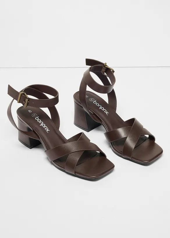 Sandaler med blokkh&aelig;l, bonprix
