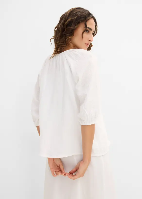 Musselin-tunika av 100% bomull, bonprix