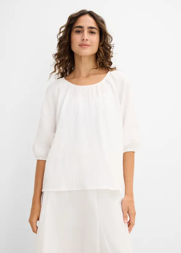 Musselin-tunika av 100% bomull, bonprix