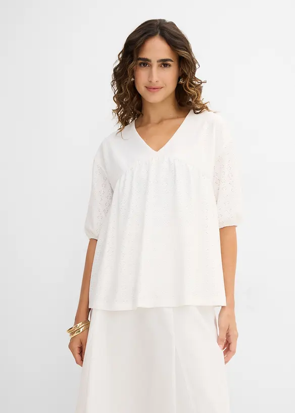 Tunika med forseggjort broderi, bonprix