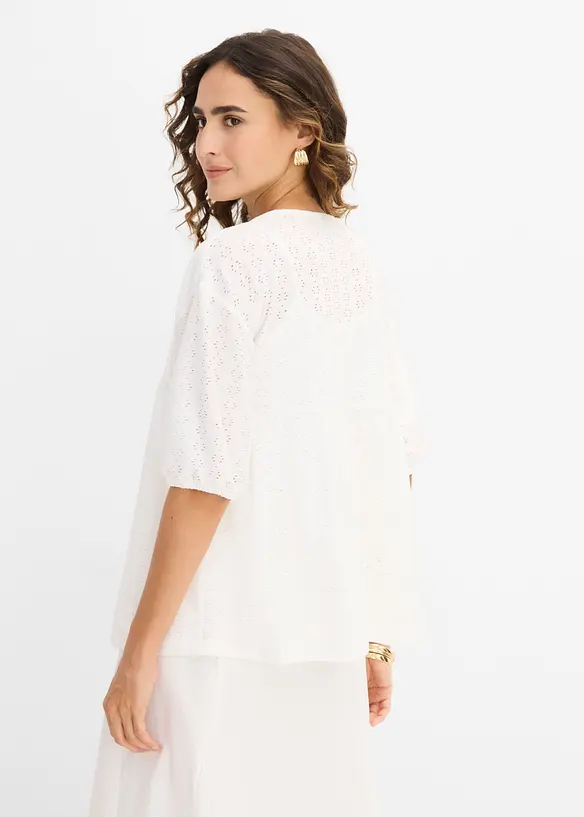 Tunika med forseggjort broderi, bonprix