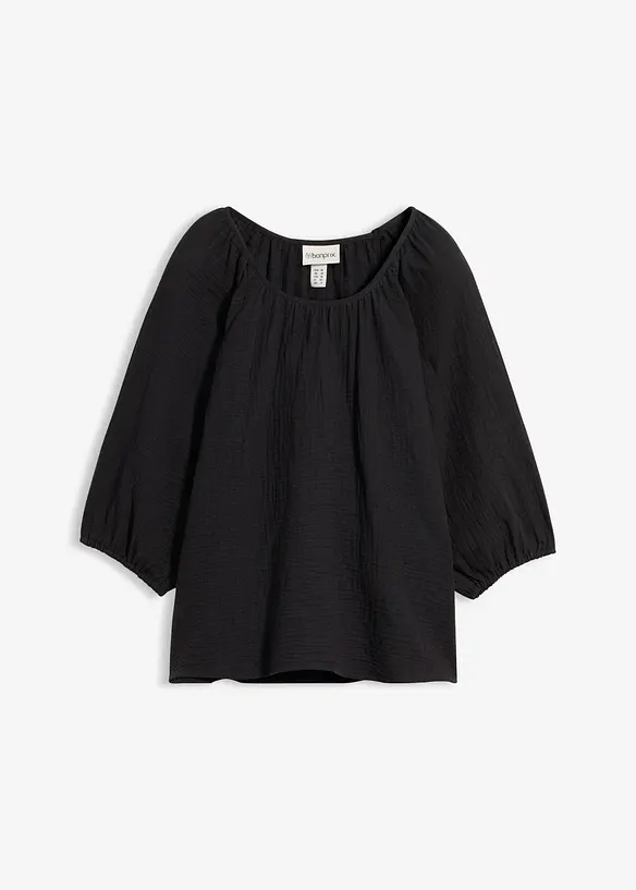 Musselin-tunika av 100% bomull, bonprix