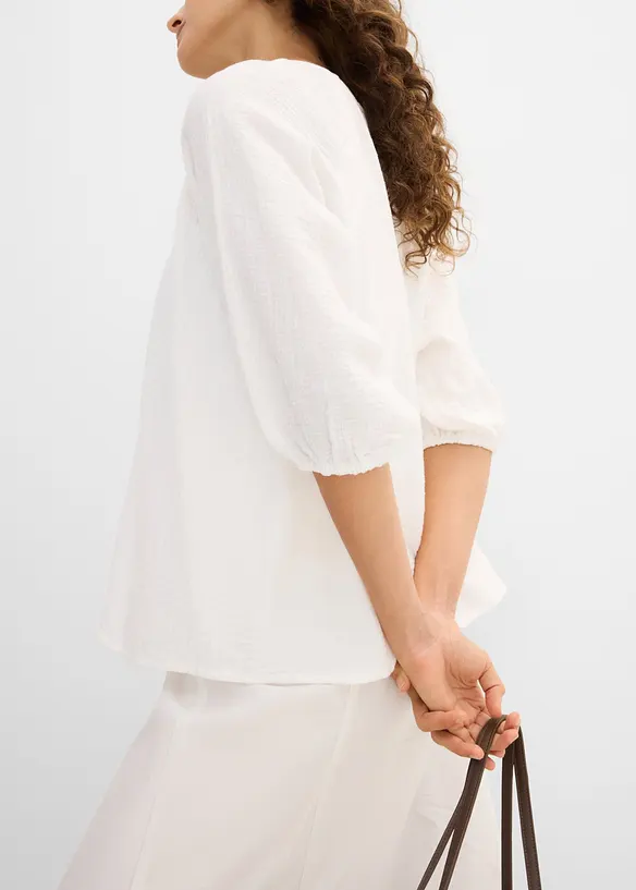 Musselin-tunika av 100% bomull, bonprix