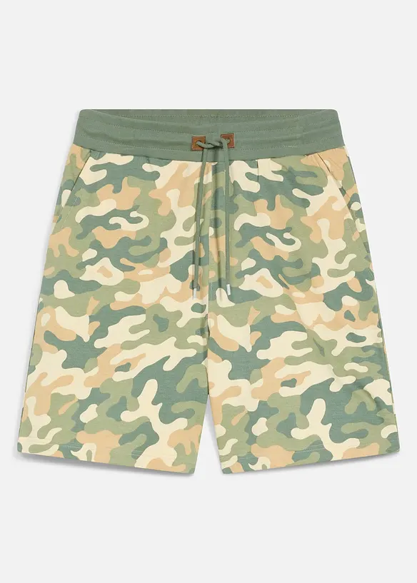 Sweatshorts av 100% &oslash;kologisk bomull, Loose Fit, bonprix