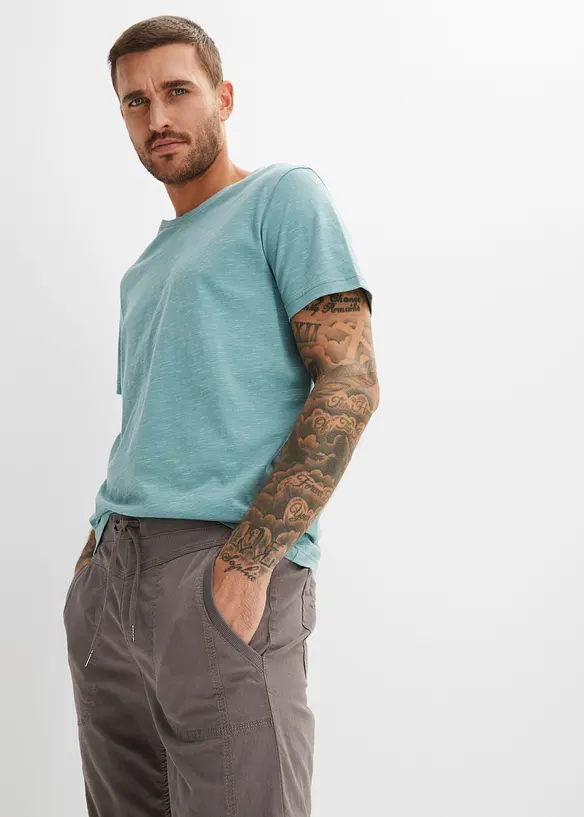 Lang bermudashorts med elastisk linning, Regular fit, bonprix