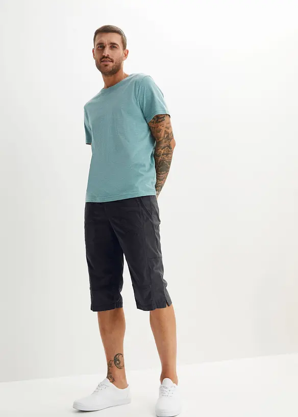 Lang bermudashorts med elastisk linning, Regular fit, bonprix