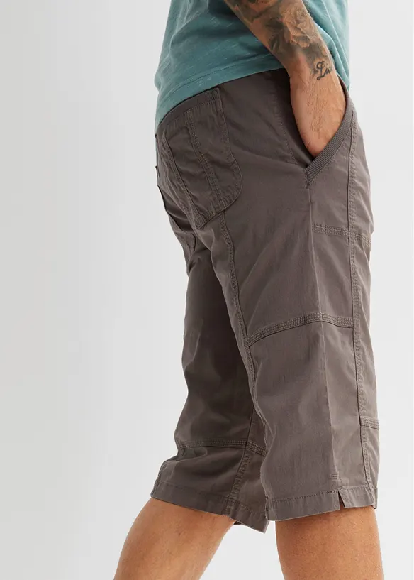 Lang bermudashorts med elastisk linning, Regular fit, bonprix