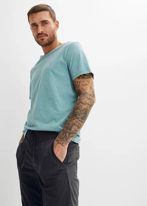 Lang bermudashorts med elastisk linning, Regular fit, bonprix