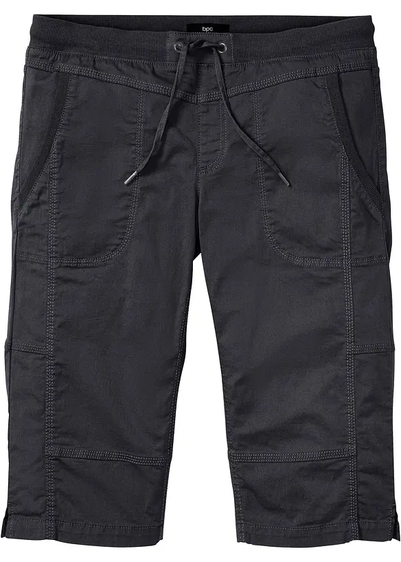 Lang bermudashorts med elastisk linning, Regular fit, bonprix