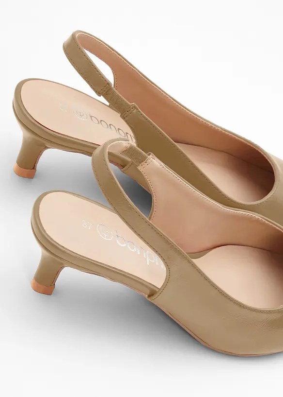 Slingbacks med kitten heels, bonprix