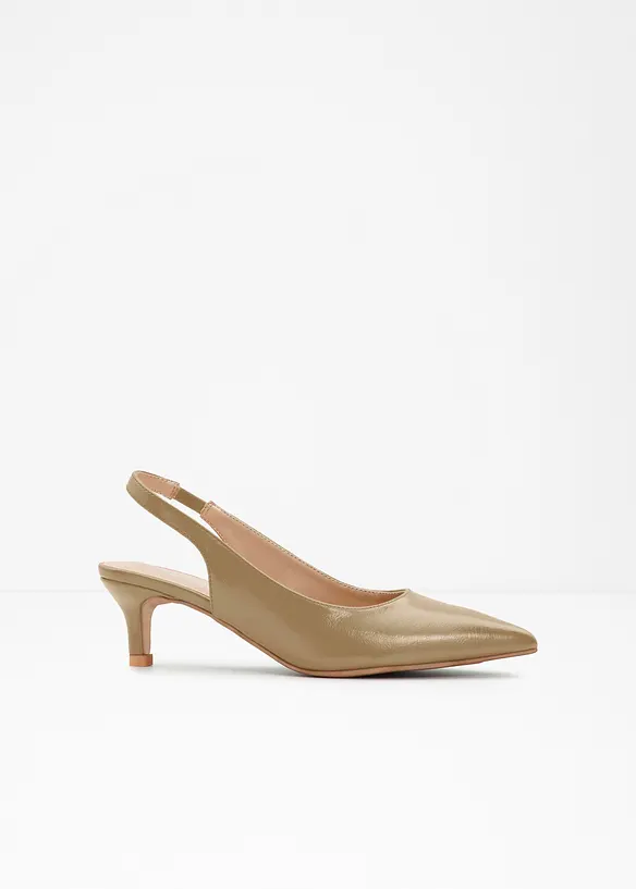 Slingbacks med kitten heels, bonprix