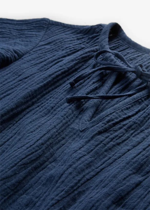 Kjole i myk musselin, bonprix