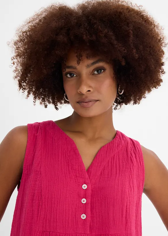 Kjole av luftig musselin, bonprix