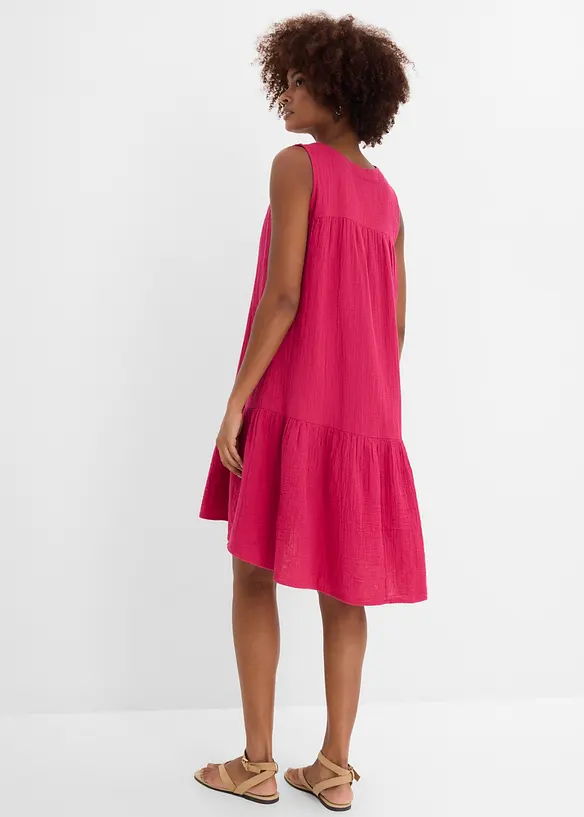 Kjole av luftig musselin, bonprix