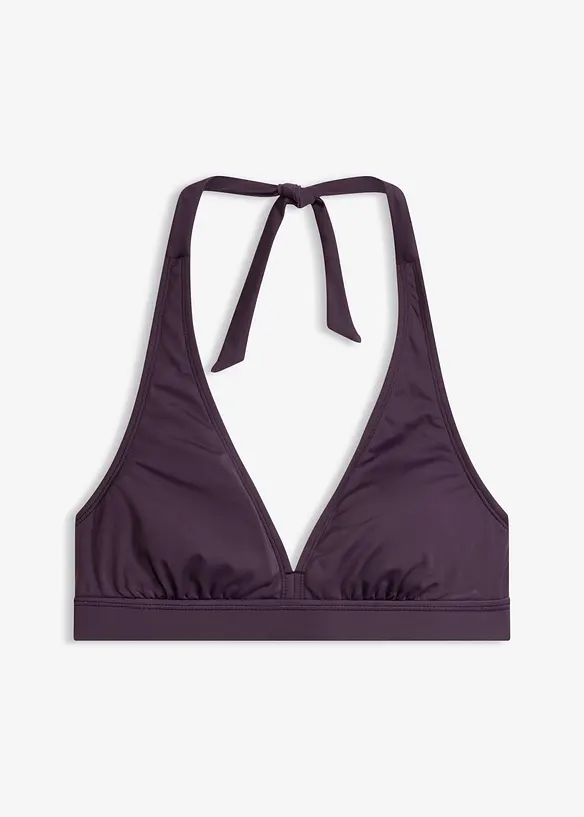 Halterneck-bikinioverdel med V-utringning, bonprix