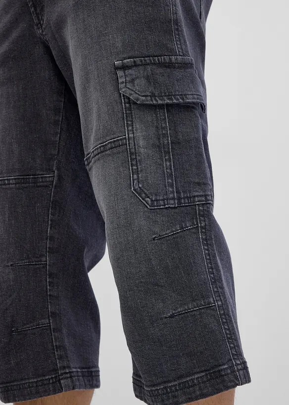Regular Fit 3/4-cargojeans, Straight, bonprix
