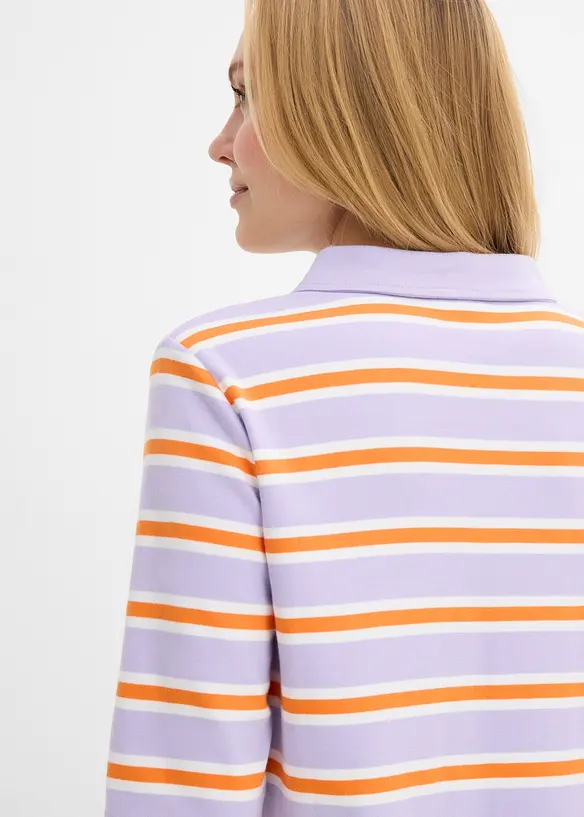 Knelang kjole med polokrage, bonprix