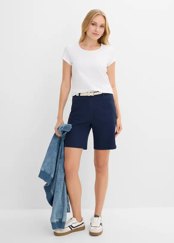 Bermudashorts i bomullsblanding, bonprix